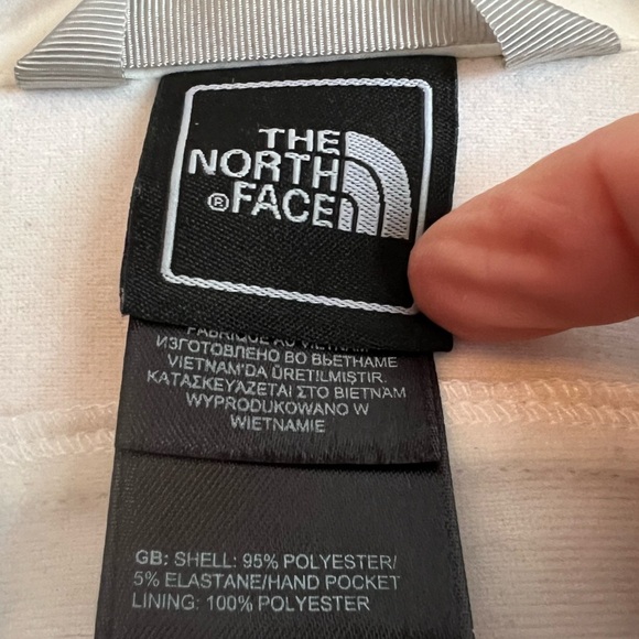 ❄️The North Face Soft Shell White Moto Style Jacket Size Small Fleece Lined - Picture 5 of 13